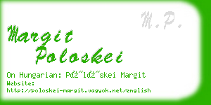 margit poloskei business card